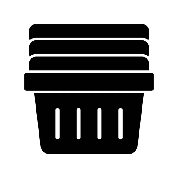 Laundry Basket Icon Vector Illustration — Vettoriale Stock