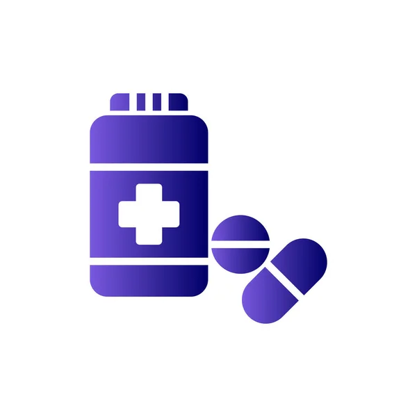 Bottle Pills Medicine Concept Vector Illustration — ストックベクタ