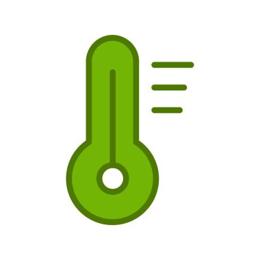 Termometre. Basit web simgesi illüstrasyonu