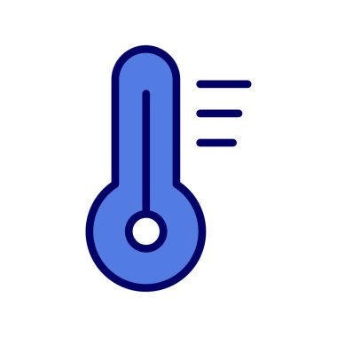 Termometre. Basit web simgesi illüstrasyonu