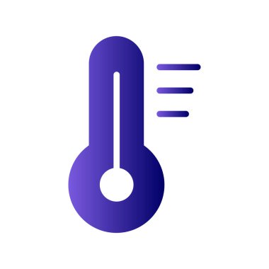 Termometre. Basit web simgesi illüstrasyonu