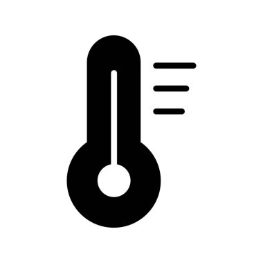 Termometre. Basit web simgesi illüstrasyonu