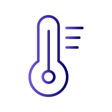 Termometre. Basit web simgesi illüstrasyonu