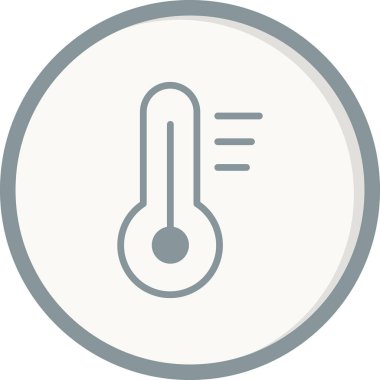 Termometre simgesinin basit vektör çizimi