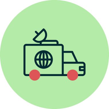 Haber Van simgesinin vektör illüstrasyonu