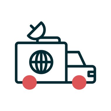 Haber Van simgesinin vektör illüstrasyonu