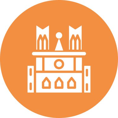 Modern yapı simgesinin vektör illüstrasyonu