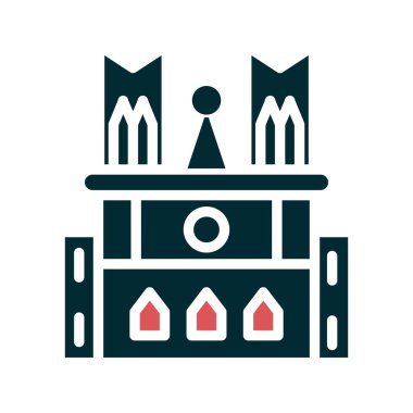 Binanın vektör simgesi, Notre Dame