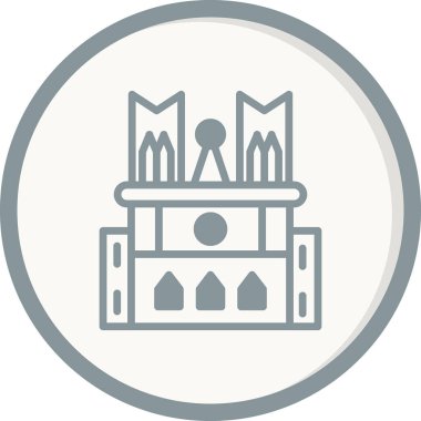 Binanın vektör simgesi, Notre Dame