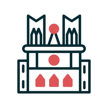 Binanın vektör simgesi, Notre Dame