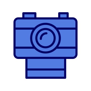 fotoğraf makinesi ikon vektör illüstrasyonu