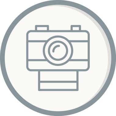 fotoğraf makinesi ikon vektör illüstrasyonu