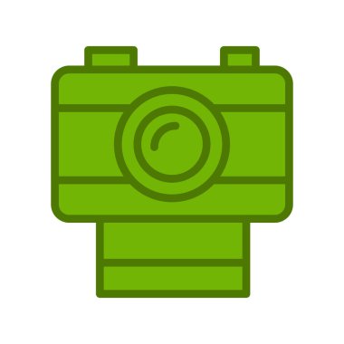 fotoğraf makinesi ikon vektör illüstrasyonu