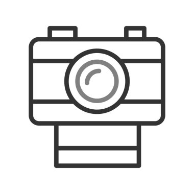 fotoğraf makinesi ikon vektör illüstrasyonu