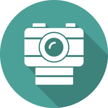 fotoğraf makinesi ikon vektör illüstrasyonu