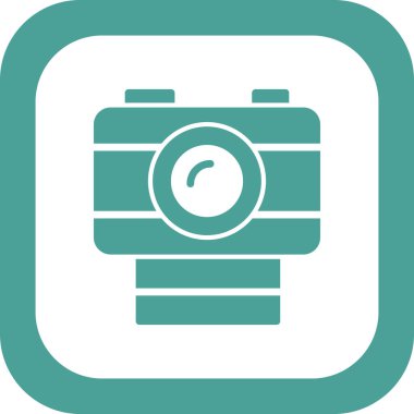 fotoğraf makinesi ikon vektör illüstrasyonu