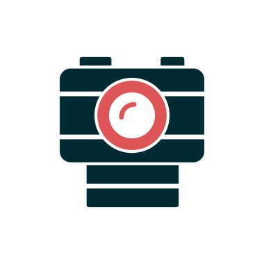 fotoğraf makinesi ikon vektör illüstrasyonu