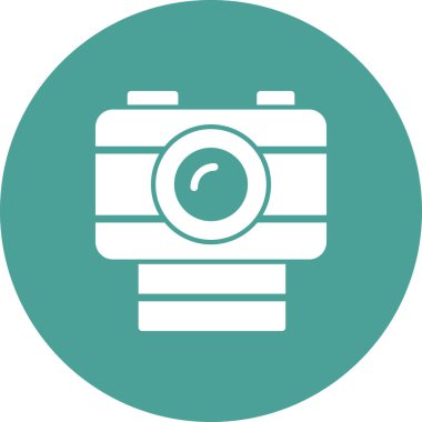 fotoğraf makinesi ikon vektör illüstrasyonu