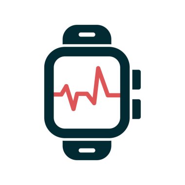 Akıllı vektör ince çizgi simgesi, Nabız 