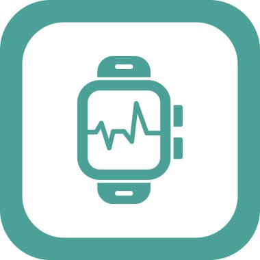 Akıllı vektör ince çizgi simgesi, Nabız 