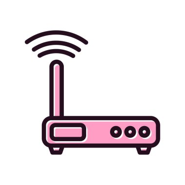 yönlendirici vektör düz renk simgesi