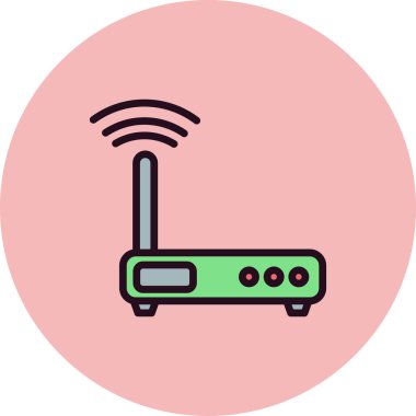 yönlendirici vektör düz renk simgesi