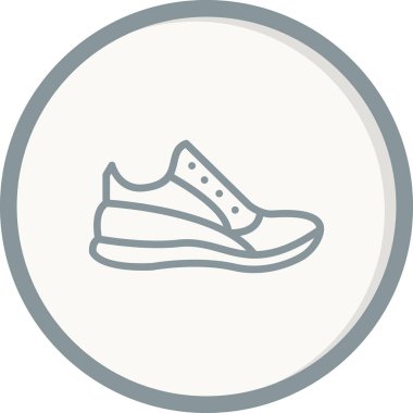 Ayakkabı simgesi tasarımı vektör çizimi