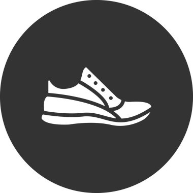 Ayakkabı simgesi tasarımı vektör çizimi