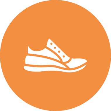 Ayakkabı simgesi tasarımı vektör çizimi