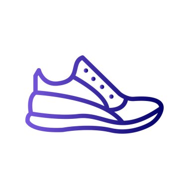 Ayakkabı simgesi tasarımı vektör çizimi