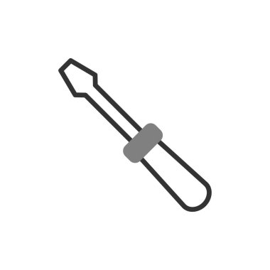 screwdriver icon vector art illustration