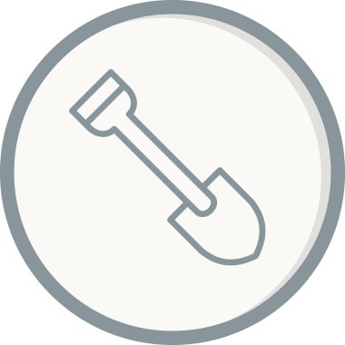 Web simgesi kürek, illüstrasyon vektör.