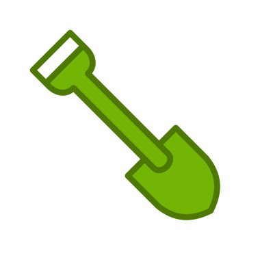 Web simgesi kürek, illüstrasyon vektör.