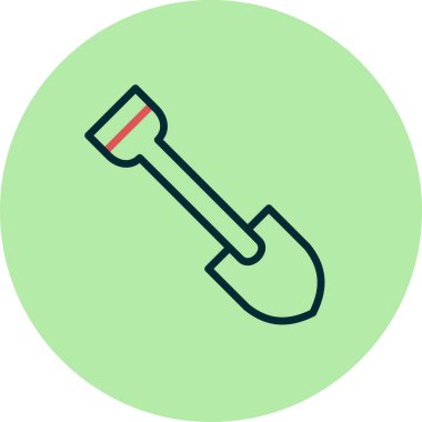 Web simgesi kürek, illüstrasyon vektör.