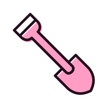 Web simgesi kürek, illüstrasyon vektör.