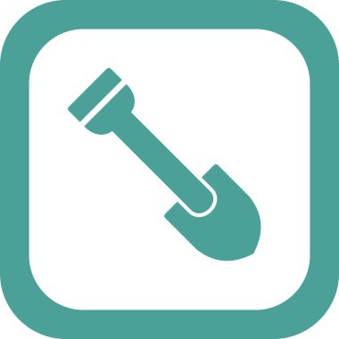 Web simgesi kürek, illüstrasyon vektör.