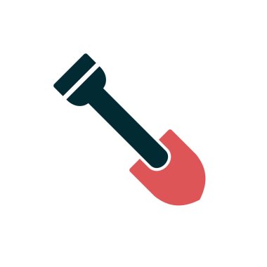 Web simgesi kürek, illüstrasyon vektör.