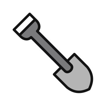 Web simgesi kürek, illüstrasyon vektör.