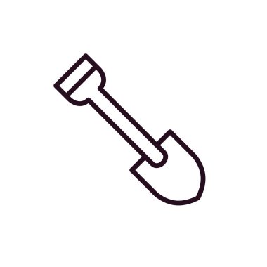 Web simgesi kürek, illüstrasyon vektör.