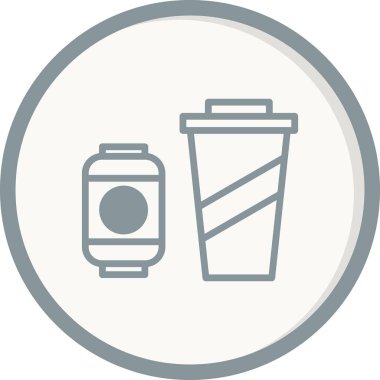 içecek simgesi, vektör illüstrasyonu 