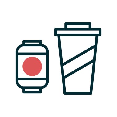 içecek simgesi, vektör illüstrasyonu 