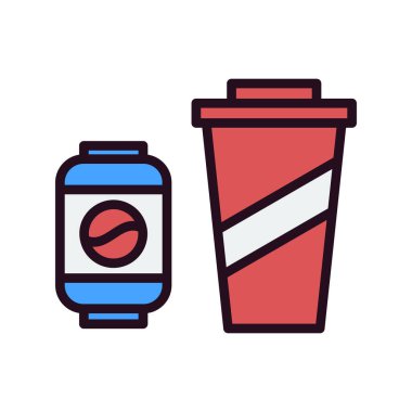 içecek simgesi, vektör illüstrasyonu 