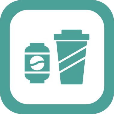 içecek simgesi, vektör illüstrasyonu 