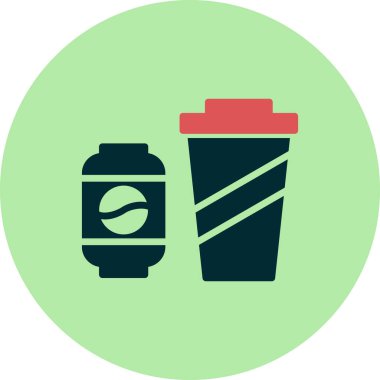 içecek simgesi, vektör illüstrasyonu 