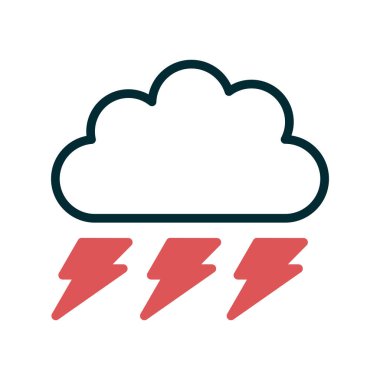 bulut simgesi vektörü, Fırtına 