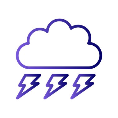 bulut simgesi vektörü, Fırtına 