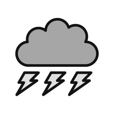 bulut simgesi vektörü, Fırtına 