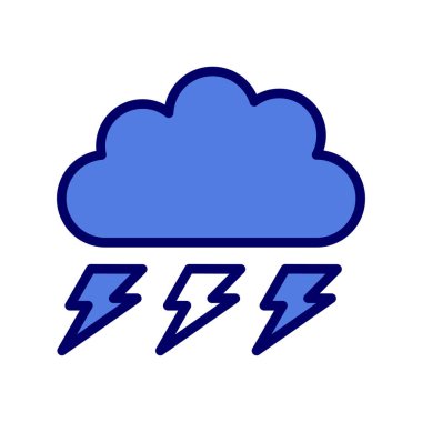 bulut simgesi vektörü, Fırtına 