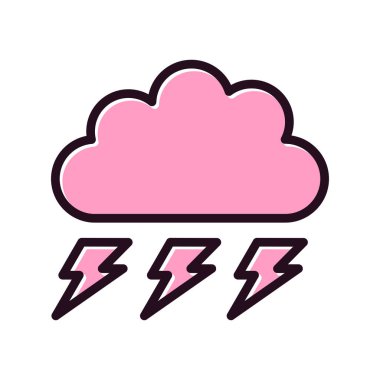 bulut simgesi vektörü, Fırtına 