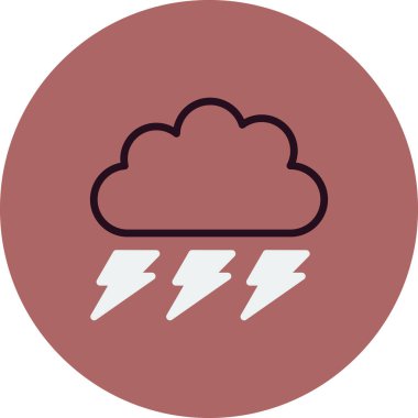 bulut simgesi vektörü, Fırtına 